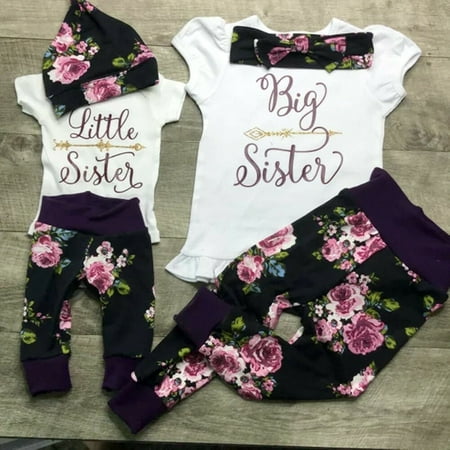 

Hirigin Kids Baby Girls T-Shirt/Romper Tops+ Floral Pant Outfits Clothes