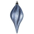 thumbnail image 2 of Vickerman 12" Periwinkle Candy Glitter Swirl Drop Ornament, 2 of 2