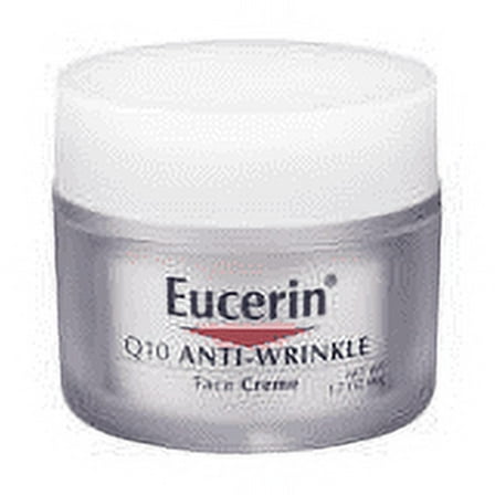 Eucerin Face Cream Q10 Anti Wrinkle Moisturizes Skin, Alcohol Free, 1.7oz