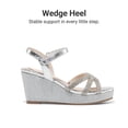 thumbnail image 3 of DREAM PAIRS Girls' Wedge Heel Sandals with Adjustable Strap, Non-Slip Sole Dress Sandals for Kids, 3 of 6