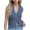 Dark Blue, variant on AherBiu Sweater Tops for Women Cropped Button Deep V Neck Sleeveless Cropped Knitted Cardigan Vests