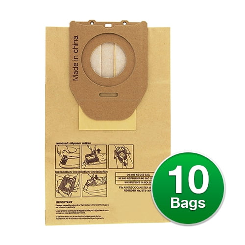 EnviroCare Replacement Vacuum Bag for Oreck DTX 1400 Vacuums 2 Pack