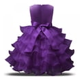 thumbnail image 3 of GYRATEDREAM Baby Flower Girl Dresses Pageant Lace Dresses Girl Wedding Dress Toddler Formal Dress Party Bowknot Tutu Gown Dress,Size 9-10 Years, 3 of 9