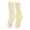 Beige, variant on 1 Pair Women Stockings Solid Color Breathable Cotton Sweat Absorption Protective Soft High Elasticity Ripped Long Holes Women Socks Fitness Socks