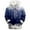 Blue, variant on Women's Christmas Hoodie 2025 Trendy Long Sleeve Trim Snowflake Graphic Hooded Sweatshirt with Pockets Xmas Pullover Top