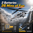 thumbnail image 5 of JoyStone RC Helicopter for Kids and Adults, 2.4GHz Remote Control Helicopter with 2 Batteries, 26 Min Flight, Altitude Hold, One-Key Takeoff, LED Light, Indoor Flying Toy Gift for Boys, 5 of 9
