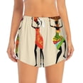 thumbnail image 4 of Lsque African Women Printed Women's Running Shorts with Liner Pockets,Elastic Quick Dry Workout Athletic Gym Yoga Shorts,Womens High Waist Shorts-X-Large, 4 of 9