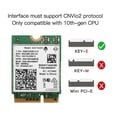 thumbnail image 4 of AX211NGW WiFi 6E Tri Band 2.4G/5G/6Ghz Wireless Network Wifi Card, 4 of 5