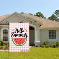 thumbnail image 2 of Amhnf Hello Summer Watermelon Garden Flag For Home Outdoor Garden Yard Decor 12x18 inch, 2 of 5