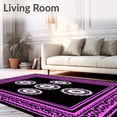 thumbnail image 2 of ODIKA 4'x6' Machine Washable Non-Slip Area Rug, Intricate with Ornate Medallion Design Non Slip High Traffic Rug, Pink, 551933, 2 of 7