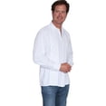 thumbnail image 2 of Scully CM9-WHT-XL Cantina 100 Percent Cotton Mens Shirt- White - XL, 2 of 2