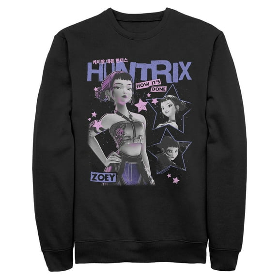 Mens KPop Demon Hunters Pop Star Huntrix Zoey Sweatshirt