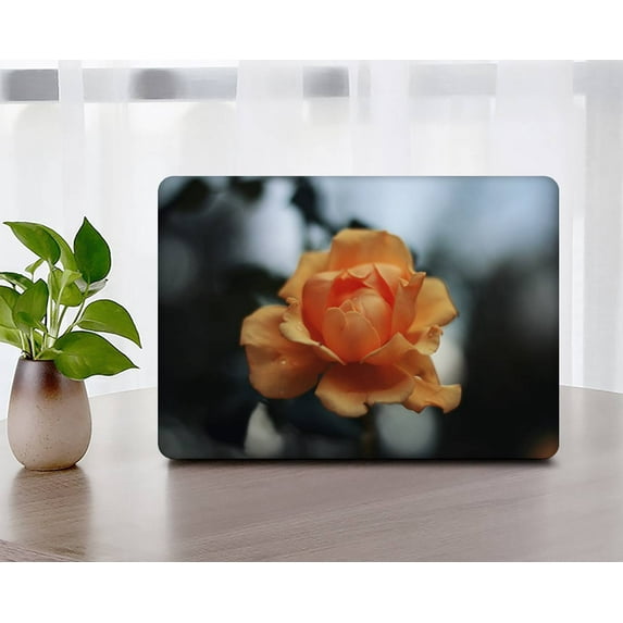 KSK KAISHEK Hard Shell Cover for MacBook Pro 16 inchs( XDR Display & Touch ID, 2023 2022 2021) + Black Keyboard Cover Model A2780 M2/A2485 M1, Type C Flower 0187