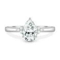 thumbnail image 2 of ESTE ORIGIN 2.00Ct IGI Certified Pear Cut Lab-Grown Diamond Engagement Ring - Accent Diamonds in 14K White Gold for Women US 8.5, 2 of 7