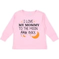 thumbnail image 3 of Inktastic I Love My Mommy to the Moon and Back Boys or Girls Long Sleeve Toddler T-Shirt, 3 of 5