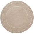 thumbnail image 3 of SAFAVIEH Bella Danita Plain Dotted Bordered Wool Area Rug, Light Pink/Ivory, 5' x 5' Round, 3 of 6