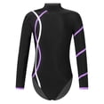 thumbnail image 7 of iiniim Kids Girls Long Sleeves Turtleneck Gymnastics Leotard Ballet Dance Bodysuit 4-14, 7 of 7