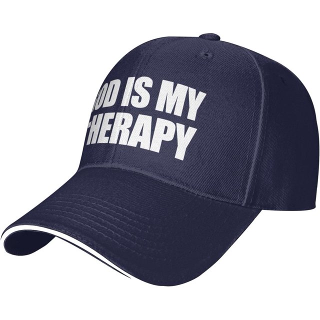 God is My Therapy Hat Classic Low Profile Baseball Cap Adjustable Golf Dad Hats
