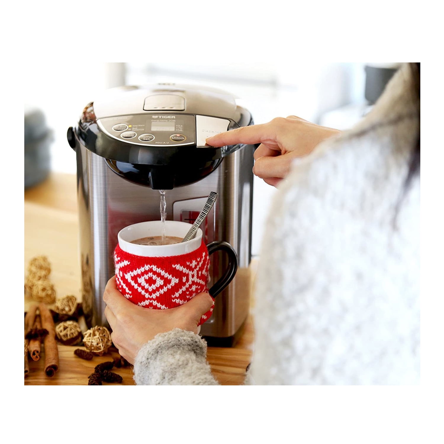 Tiger PDU-A30U 3-Liter Electric Hot Water Boiler and Warmer (Stainless  Black) - Walmart.com