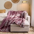thumbnail image 2 of Better Homes & Gardens Chenille Bed Blanket, Violet, Queen Size, 90 x 96 in, 2 of 6