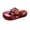 Red, variant on Women's Summer Plus-size Casual Vintage Print Patchwork Braid Sandals Summer Sandals for Women Red 40