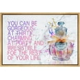 thumbnail image 3 of PixonSign Framed Canvas Print Wall Art Purple Perfume with Motivational Phrase Inspirational Mother's Day Watercolor Modern Art Colorful Multicolor for Living Room, Bedroom, Office - 16"x24" Natural, 3 of 5