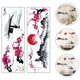 thumbnail image 3 of 2 Sets Chinese Style Wall Decals Sun Plum Blossom Mountain and River Fisherman Stickers, 3 of 4