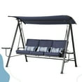 thumbnail image 5 of Weather- Steel Swing Porch With Removable Cushions Heavy-duty Garden Canopy And Seat, 5 of 5