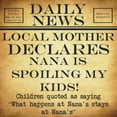 thumbnail image 2 of Greene, Taylor 20x20 Black Ornate Wood Framed with Double Matting Museum Art Print Titled - DAILY NEWS Nana, 2 of 4