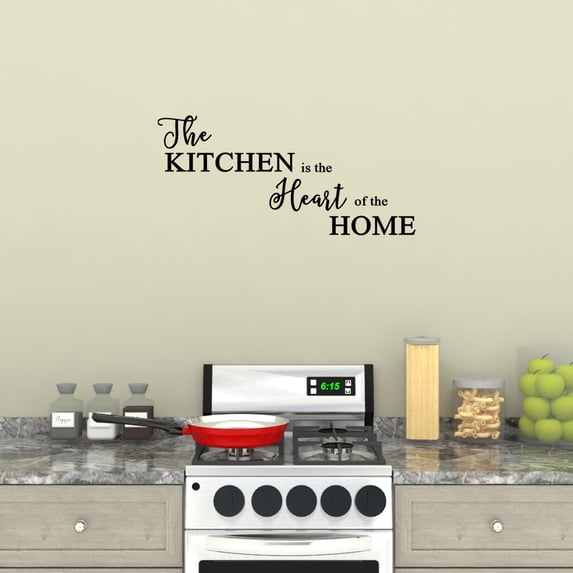 Wall Decal Quote The Kitchen Is The Heart Of The Home C160