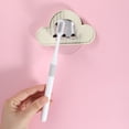 thumbnail image 4 of Soporte para cepillos de dientes montado en la pared, soporte para cepillos de dientes de pared para baños, soporte para cepillos de dientes colgante, beige, 4,33 x 2,56, 4 of 7
