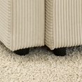 thumbnail image 6 of LUCKHAO Module Corduroy Sofa with Ottomans ,Modern 2/3/4/5/6/7Seat Sofa with Storage Deep Seat Sofa with Cup Holders & Phone Holder Charging Ports , Beige/Grey Corduroy Couch for Living Room ﻿, 6 of 9