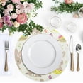 thumbnail image 4 of Round Placemats Set of 6, Easter Eggs and Flowers Placemats Heat Resistant Table Mats for Dining Table Xmas Decorations Ornaments Holiday Home Party, 4 of 7