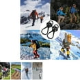 thumbnail image 5 of 2 Pairs Non Slip Gripper Ice Gear Traction Cleats Snow Grips for Shoes Ice Fishing Gear Traction Overshoe Boot Stretch Footwear for Winter Hiking on Ice Snow Ground with 5 Steel Studs Crampon, 5 of 5