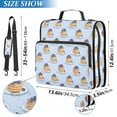 thumbnail image 2 of FORMRS Zipper Binder with Shoulder Strap 2-inch Ring 500 Sheet Capacity File Bag, Blueberry Pancake Pattern, 2 of 5