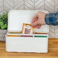 thumbnail image 2 of AuldHome Design Farmhouse Tea Bag Box (White), Vintage Retro Style Enamelware Tea Storage Tin, 2 of 10