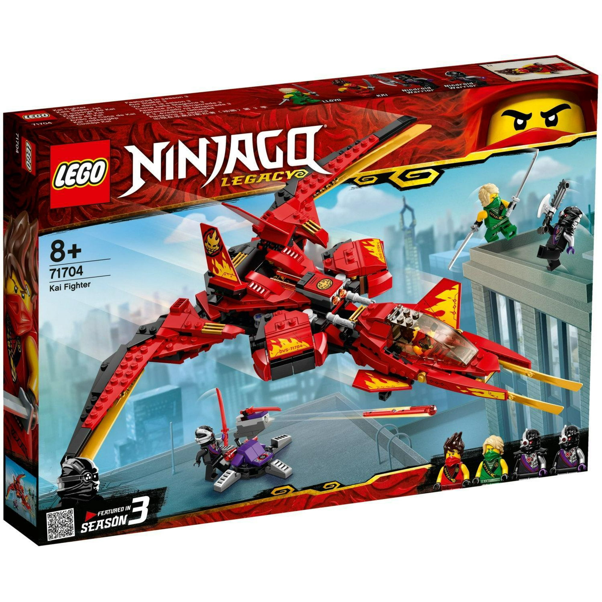 LEGO NINJAGO Legacy Kai Fighter 71704 Building Set for Kids Featuring Ninja Action Figures New 2020 513 Pieces Walmart