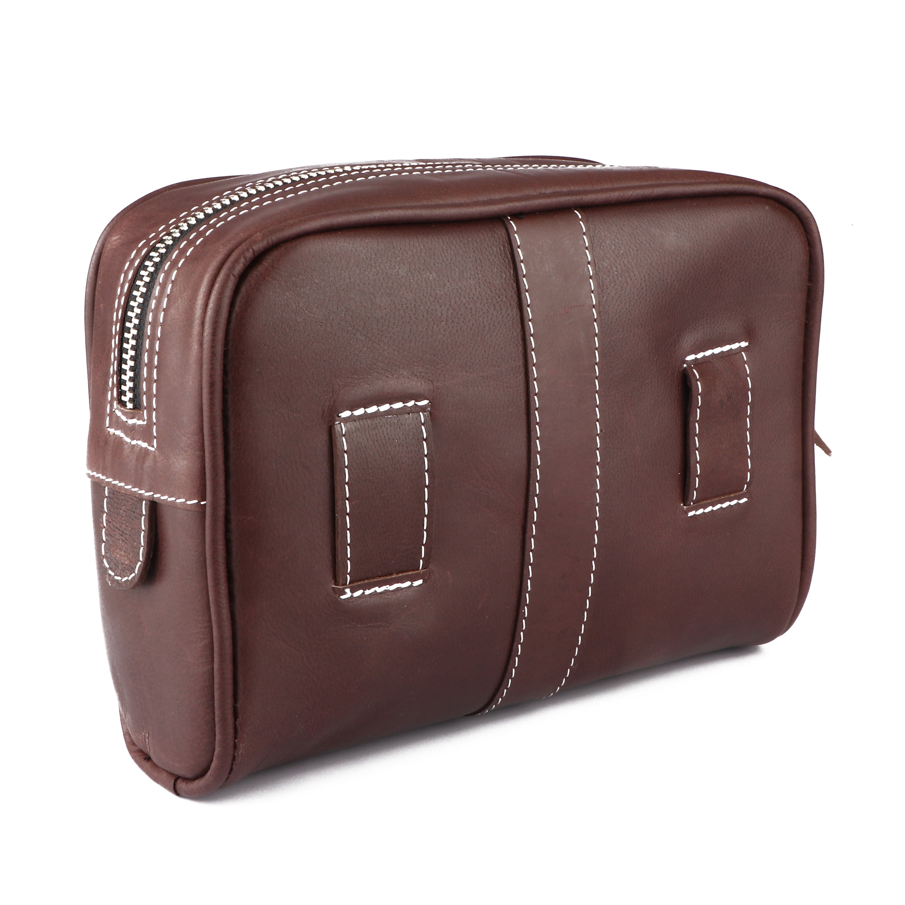 Leather Waist Belt Bag Travel Pouch Fanny Pack Brown 18BT25BR