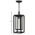 thumbnail image 4 of 1002BK-LV Hinkley Lighting Republic - 1 Light Medium Outdoor Hanging Lantern in Transitional Style - 7 Inches Wide by 16.75 Inches High-Black, 4 of 16
