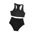 thumbnail image 1 of Conjunto de chaleco deportivo y pantalones cortos a escala 1/12, ropa para muñecas en miniatura, cómoda y ligera. Negro, 1 of 9