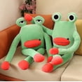 thumbnail image 3 of 60CM Frog Pillow Stuffed Doll Funny Toy for Children Strabismus, 3 of 5