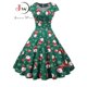 thumbnail image 2 of Vestido de fiesta de Navidad para mujer, Vestido de manga corta con cuello en V, estampado Vintage elegante, vestido de verano para fiesta de Navidad y Año Nuevo, bata 3XL, 2022, 2 of 4