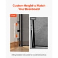 thumbnail image 3 of KFFKFF Retractable Baby Gate, Expands Up to 122 Inches Wide, 31.3 Inches High, with Durable Fiberglass Strips, Prevents Crawling, Mesh Pet Barrier for Decks, Doorways, Garages, Indoor Use, Black, 3 of 9