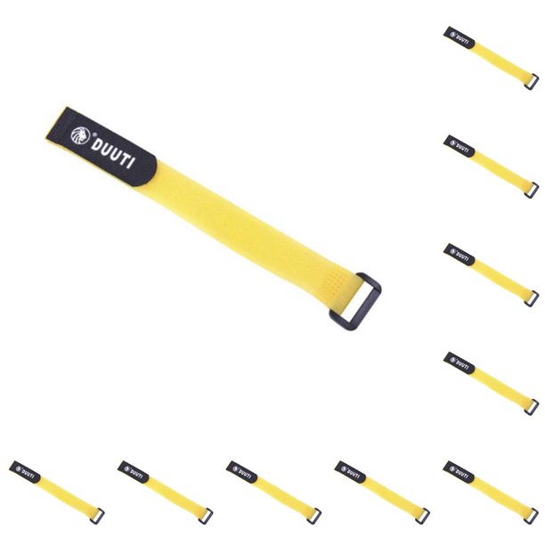Eigraketly Paquete de 5 sujetadores de nailon de 25 cm, bridas para cables reutilizables, paquete de cilindro de aire, suministros de correa adhesiva, Type1 NO1 Eigraketly CBP199900