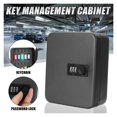 thumbnail image 2 of Home Combination Lock Key Safe Box Lockable Metal Password Office Wall Mounted Key Password Safe Organizer ,Easy Installation, 2 of 7