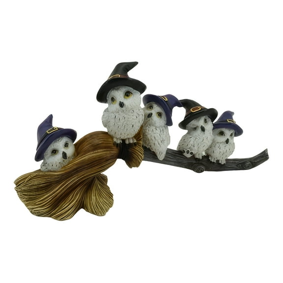 FC Design 10"W Owl Family on Bloom Figurine Statue Sculpture Ornament Decoration Home/Room Decor and Unique Gift Ideas for Housewarming, Holidays and Birthdays