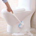 thumbnail image 4 of Long-Handle Bathroom Scrub Brush with Replaceable Sponge Head, 23" Pivoting Bathtub and Tile Scrubber for Shower, Wall, and Toilet Cleaning, 4 of 7