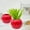 Red, variant on Plastic Pumpkin Shaped Flower Pot Decorative Vase Halloween Thanksgiving Fall Home Decor Orange 1 Pack