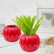 thumbnail image 1 of Maceta de plástico original con forma de calabaza de imitación, para decoración de fiestas, con dos mitades unidas., 1 of 6