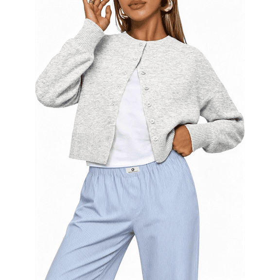 UZMOG Cardigan Sweaters for Women, Cropped Cardigan Sweaters for Women Y2k Fall Fashion Clothes